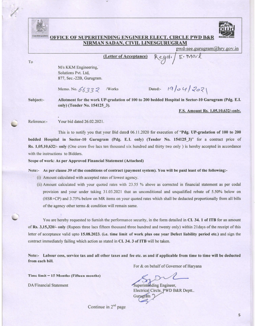 Allotment Civil Hospital Sec 10 GGN